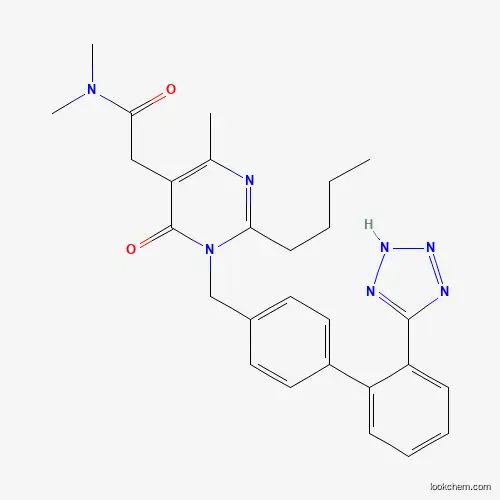 2-(1-((2'-(1H-tetrazol-5-yl)-[1,1'-biphenyl]-4-yl)methyl)-2-butyl-4-methyl-6-oxo-1,6-dihydropyrimidin-5-yl) -N,N-dimethylacetamide