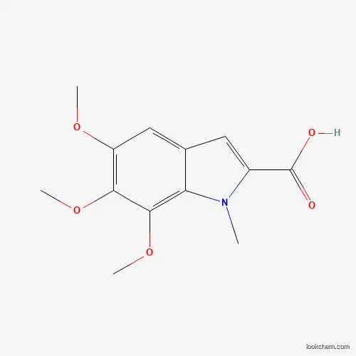Molecular Structure of 190972-87-3 (5,6,7-Trimethoxy-1-methyl-1H-indole-2-carboxylic acid)