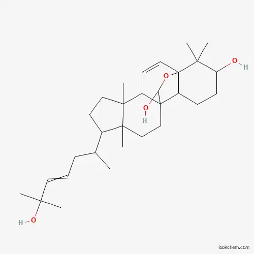 Molecular Structure of 191097-54-8 (8-(6-Hydroxy-6-methylhept-4-en-2-yl)-5,9,17,17-tetramethyl-18-oxapentacyclo[10.5.2.01,13.04,12.05,9]nonadec-2-ene-16,19-diol)