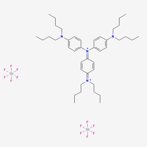 4-(Dibutylamino)-N-[4-(dibutylamino)phenyl]-N-[4-(dibutyliminio)-2,5-cyclohexadien-1-ylidene]benzenaminium hexafluoroantimonate(1-)