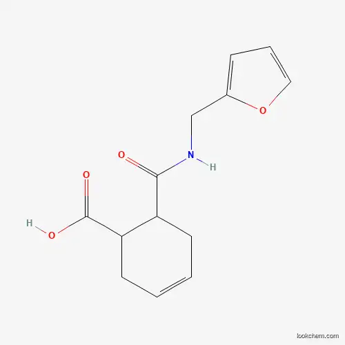 Molecular Structure of 199443-38-4 (6-{[(2-Furylmethyl)amino]carbonyl}-3-cyclohexene-1-carboxylic acid)