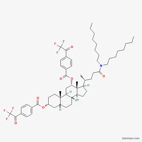 N,N-Dioctyl-3α,12α-bis(4-trifluoroacetylbenzoyloxy)-5β-cholan-24-amide