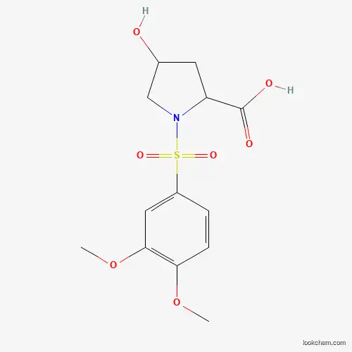 1-[(3,4-DIMETHOXYPHENYL)SULFONYL]-4-HYDROXY-2-PYRROLIDINECARBOXYLIC ACID