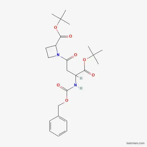 tert-Butyl L-N-(3-Benzyloxycarbonylamino-3-(S)-tert-butylcarboxy-1-oxopropyl-azetidine-2-carboxylate