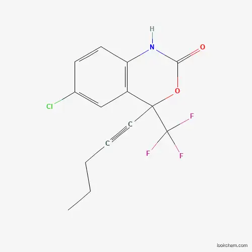 rac 6-Chloro-1,4-dihydro-4-(1-pentynyl)-4-(trifluoromethyl)-2H-3,1-benzoxazin-2-one