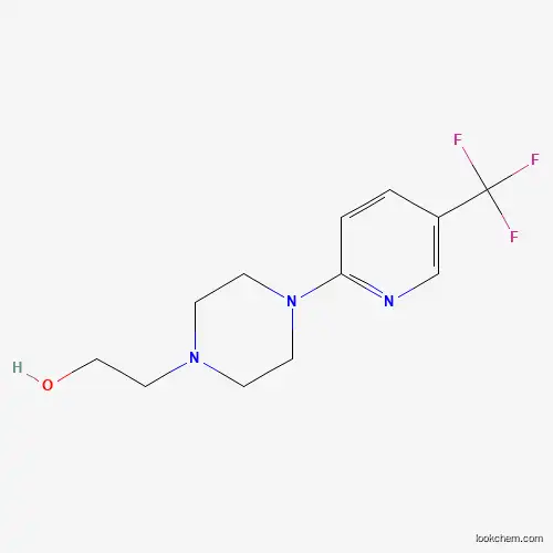 Molecular Structure of 215434-37-0 (2-[4-[5-(Trifluoromethyl)pyridin-2-yl]piperazin-1-yl]ethanol)