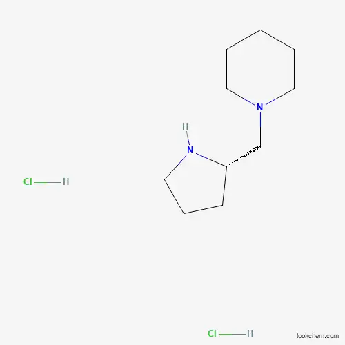 Molecular Structure of 215918-57-3 ((S)-1-(Pyrrolidin-2-ylmethyl)piperidine dihydrochloride)