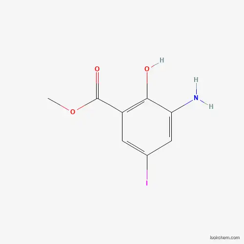 3-Amino-5-iodo-2-hydroxybenzoic acid methyl ester