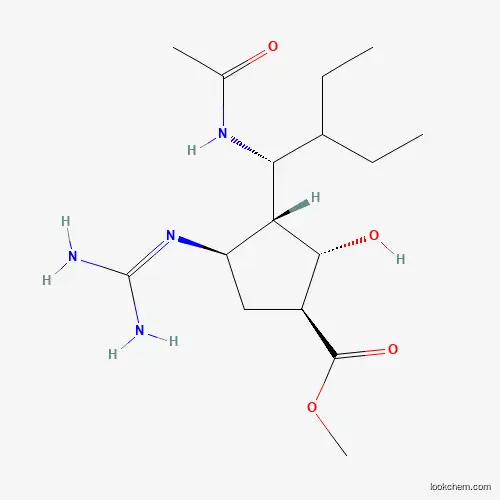 (1s,2s,3r,4r)-Methyl 3-((r)-1-acetamido-2-ethylbutyl)-4-guanidino-2-hydroxycyclopentanecarboxylate