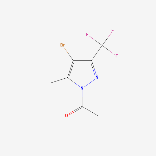 1-ACETYL-4-BROMO-3(5)-TRIFLUOROMETHYL-5(3)-(METHYL)PYRAZOLE