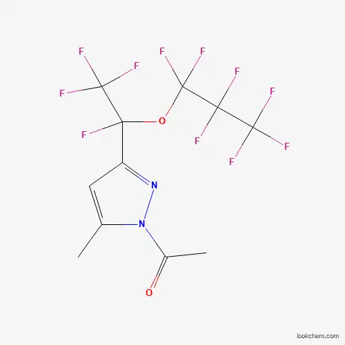 Molecular Structure of 231301-28-3 (1-Acetyl-3-[1-(heptafluoropropoxy)-1,2,2,2-tetrafluoroethyl]-5-methyl-1H-pyrazole)