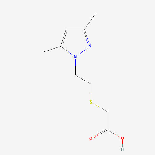 (2-(3,5-DIMETHYL-1-PYRAZOLYL)ETHYLTHIO)ACETIC ACID