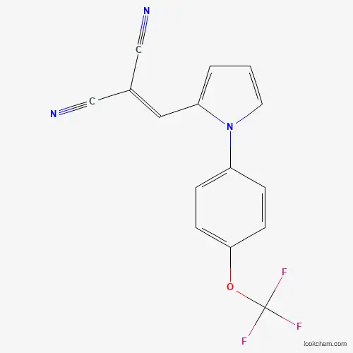 Molecular Structure of 260788-89-4 (2-({1-[4-(trifluoromethoxy)phenyl]-1H-pyrrol-2-yl}methylene)malononitrile)