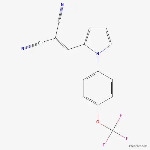 2-((1-[4-(TRIFLUOROMETHOXY)PHENYL]-1H-PYRROL-2-YL)METHYLENE)MALONONITRILE