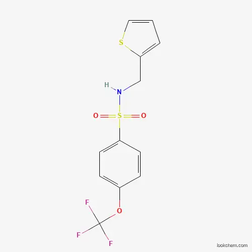 Molecular Structure of 263387-19-5 ((2-Thienylmethyl)((4-(trifluoromethoxy)phenyl)sulfonyl)amine)