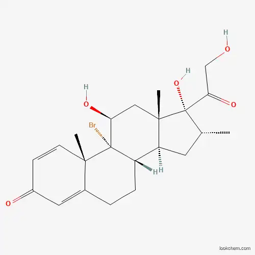 Molecular Structure of 26543-61-3 (9alpha-Bromo-16alpha-methylprednisolone)