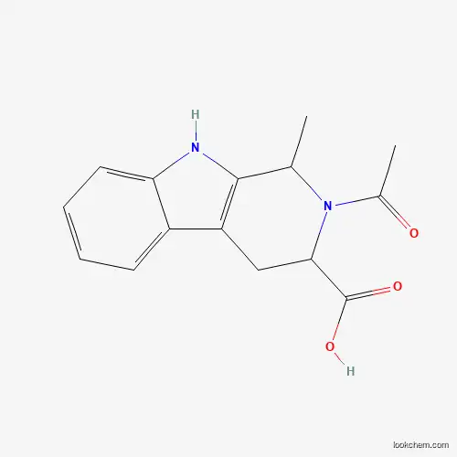 Molecular Structure of 293326-81-5 (2-Acetyl-1-methyl-2,3,4,9-tetrahydro-1H-beta-carboline-3-carboxylic acid)