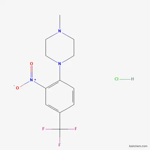 Molecular Structure of 298703-18-1 (1-methyl-4-[2-nitro-4-(trifluoromethyl)phenyl]piperazine Hydrochloride)