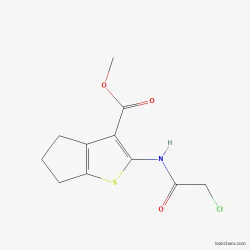 Molecular Structure of 300676-39-5 (methyl 2-[(chloroacetyl)amino]-5,6-dihydro-4H-cyclopenta[b]thiophene-3-carboxylate)