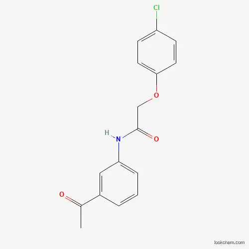 Molecular Structure of 303795-40-6 (N-(3-acetylphenyl)-2-(4-chlorophenoxy)acetamide)