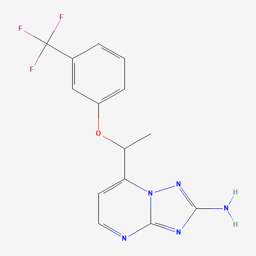 7-[1-[3-(TRIFLUOROMETHYL)PHENOXY]ETHYL][1,2,4]TRIAZOLO[1,5-A]PYRIMIDIN-2-AMINE
