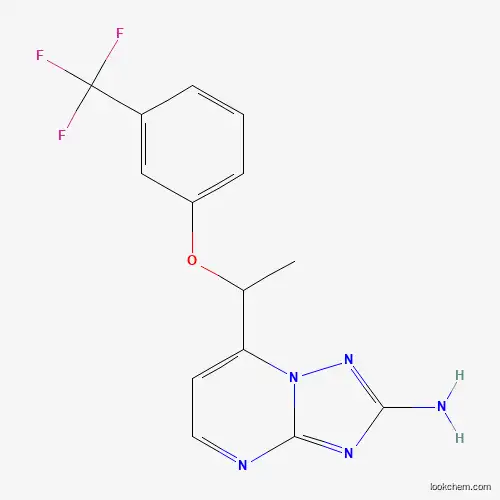 Molecular Structure of 306979-68-0 (7-{1-[3-(Trifluoromethyl)phenoxy]ethyl}-[1,2,4]triazolo[1,5-a]pyrimidin-2-amine)