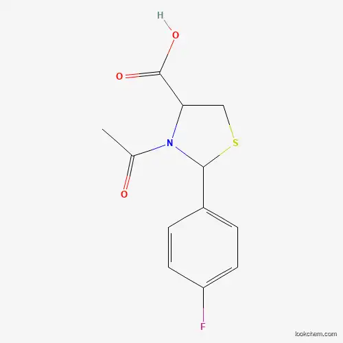 3-ACETYL-2-(4-FLUORO-PHENYL)-THIAZOLIDINE-4-CARBOXYLIC ACID