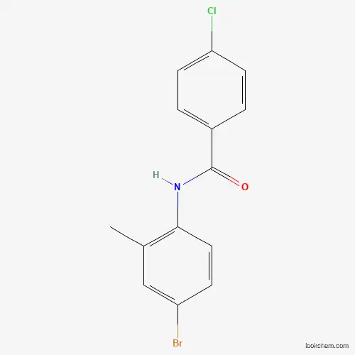 Molecular Structure of 313548-74-2 (N-(4-Bromo-2-methylphenyl)-4-chlorobenzamide)