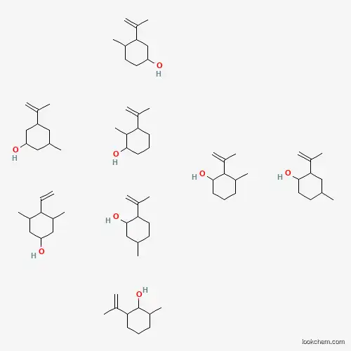 Molecular Structure of 316791-23-8 (4-Ethenyl-3,5-dimethylcyclohexan-1-ol;2-methyl-3-prop-1-en-2-ylcyclohexan-1-ol;2-methyl-6-prop-1-en-2-ylcyclohexan-1-ol;3-methyl-2-prop-1-en-2-ylcyclohexan-1-ol;3-methyl-5-prop-1-en-2-ylcyclohexan-1-ol;4-methyl-2-prop-1-en-2-ylcyclohexan-1-ol;4-methyl-3-prop-1-en-2-ylcyclohexan-1-ol;5-methyl-2-prop-1-en-2-ylcyclohexan-1-ol)