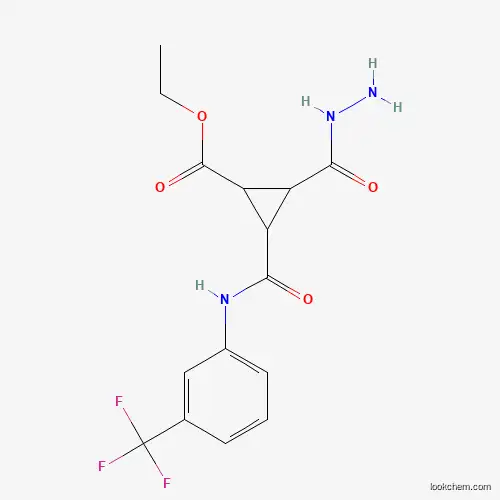 ETHYL 2-(HYDRAZINOCARBONYL)-3-([3-(TRIFLUOROMETHYL)ANILINO]CARBONYL)CYCLOPROPANECARBOXYLATE
