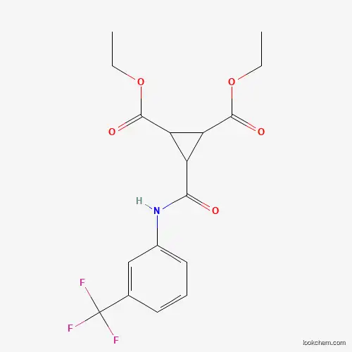 DIETHYL 3-([3-(TRIFLUOROMETHYL)ANILINO]CARBONYL)-1,2-CYCLOPROPANEDICARBOXYLATE