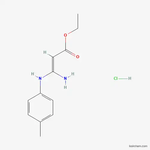 3-ETHOXY-3-OXO-1-(4-TOLUIDINO)-1-PROPEN-1-AMINIUM CHLORIDE