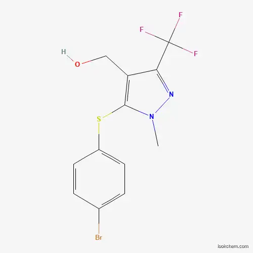 Molecular Structure of 318239-56-4 ([5-[(4-Bromophenyl)sulfanyl]-1-methyl-3-(trifluoromethyl)-1h-pyrazol-4-yl]methanol)