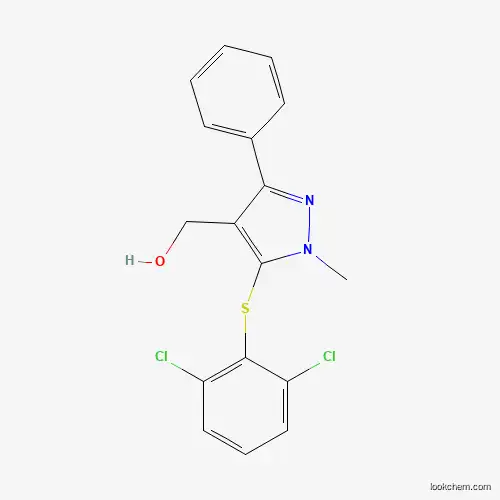 (5-[(2,6-DICHLOROPHENYL)SULFANYL]-1-METHYL-3-PHENYL-1H-PYRAZOL-4-YL)METHANOL