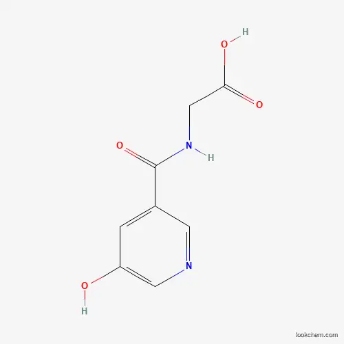 Molecular Structure of 325970-25-0 ([(5-Hydroxy-pyridine-3-carbonyl)-amino]-acetic acid)