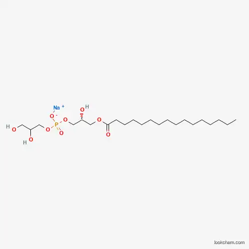 Molecular Structure of 326495-22-1 (1-palMitoyl-2-hydroxy-sn-glycero-3-phospho-(1'-rac-glycerol) (sodiuM salt))