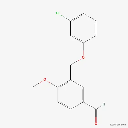 Molecular Structure of 329222-80-2 (3-[(3-Chlorophenoxy)methyl]-4-methoxybenzaldehyde)