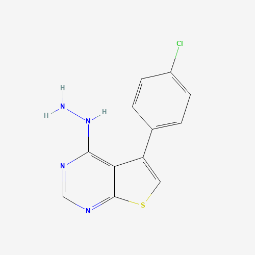 5-(4-CHLOROPHENYL)-4-HYDRAZINOTHIENO[2,3-D]PYRIMIDINE