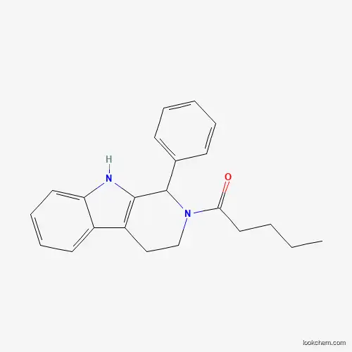 1-Pentanone, 1-(1,3,4,9-tetrahydro-1-phenyl-2H-pyrido[3,4-b]indol-2-yl)-