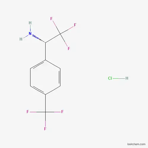 Molecular Structure of 336105-44-3 ((S)-2,2,2-Trifluoro-1-(4-trifluoromethyl-phenyl)-ethylamine hydrochloride)