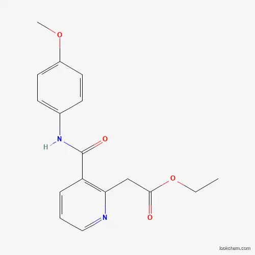 ETHYL 2-(3-[(4-METHOXYANILINO)CARBONYL]-2-PYRIDINYL)ACETATE