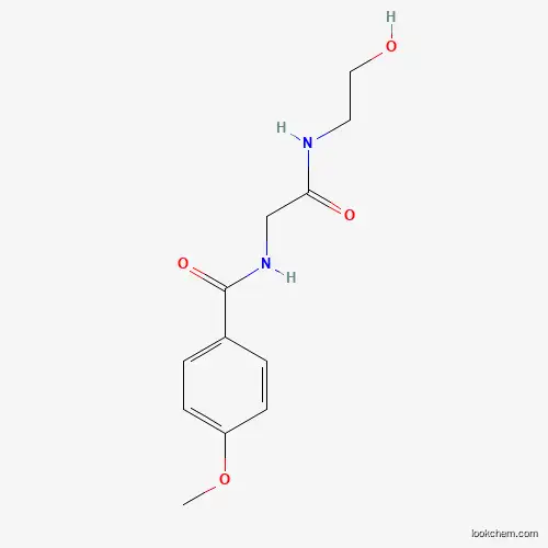 Molecular Structure of 338396-48-8 (N-{2-[(2-hydroxyethyl)amino]-2-oxoethyl}-4-methoxybenzenecarboxamide)