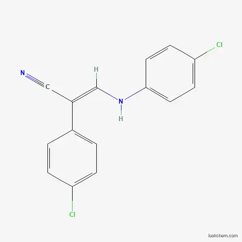 1-CYANO-1-(4-CHLOROPHENYL)-2-[(4-CHLOROPHENYL)AMINO]ETHENE