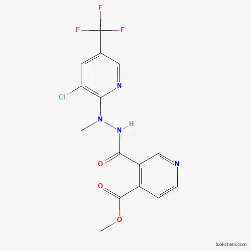 Molecular Structure of 338415-40-0 (Methyl 3-({2-[3-chloro-5-(trifluoromethyl)-2-pyridinyl]-2-methylhydrazino}carbonyl)isonicotinate)