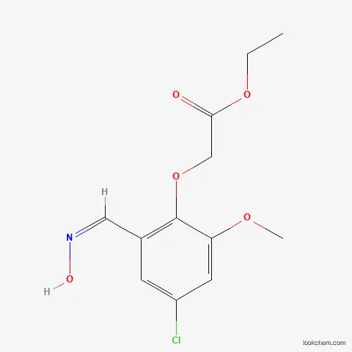 ETHYL 2-(4-CHLORO-2-[(HYDROXYIMINO)METHYL]-6-METHOXYPHENOXY)ACETATE