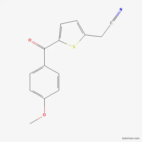 Molecular Structure of 338966-58-8 (2-[5-(4-Methoxybenzoyl)-2-thienyl]acetonitrile)