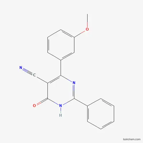 4-HYDROXY-6-(3-METHOXYPHENYL)-2-PHENYL-5-PYRIMIDINECARBONITRILE