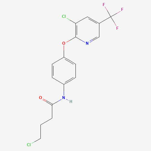 4-CHLORO-N-(4-[[3-CHLORO-5-(TRIFLUOROMETHYL)-2-PYRIDINYL]OXY]PHENYL)BUTANAMIDE