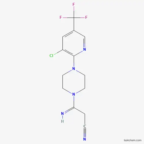 3-(4-[3-CHLORO-5-(TRIFLUOROMETHYL)-2-PYRIDINYL]PIPERAZINO)-3-IMINOPROPANENITRILE