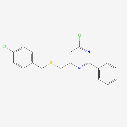 4-CHLOROBENZYL (6-CHLORO-2-PHENYL-4-PYRIMIDINYL)METHYL SULFIDE